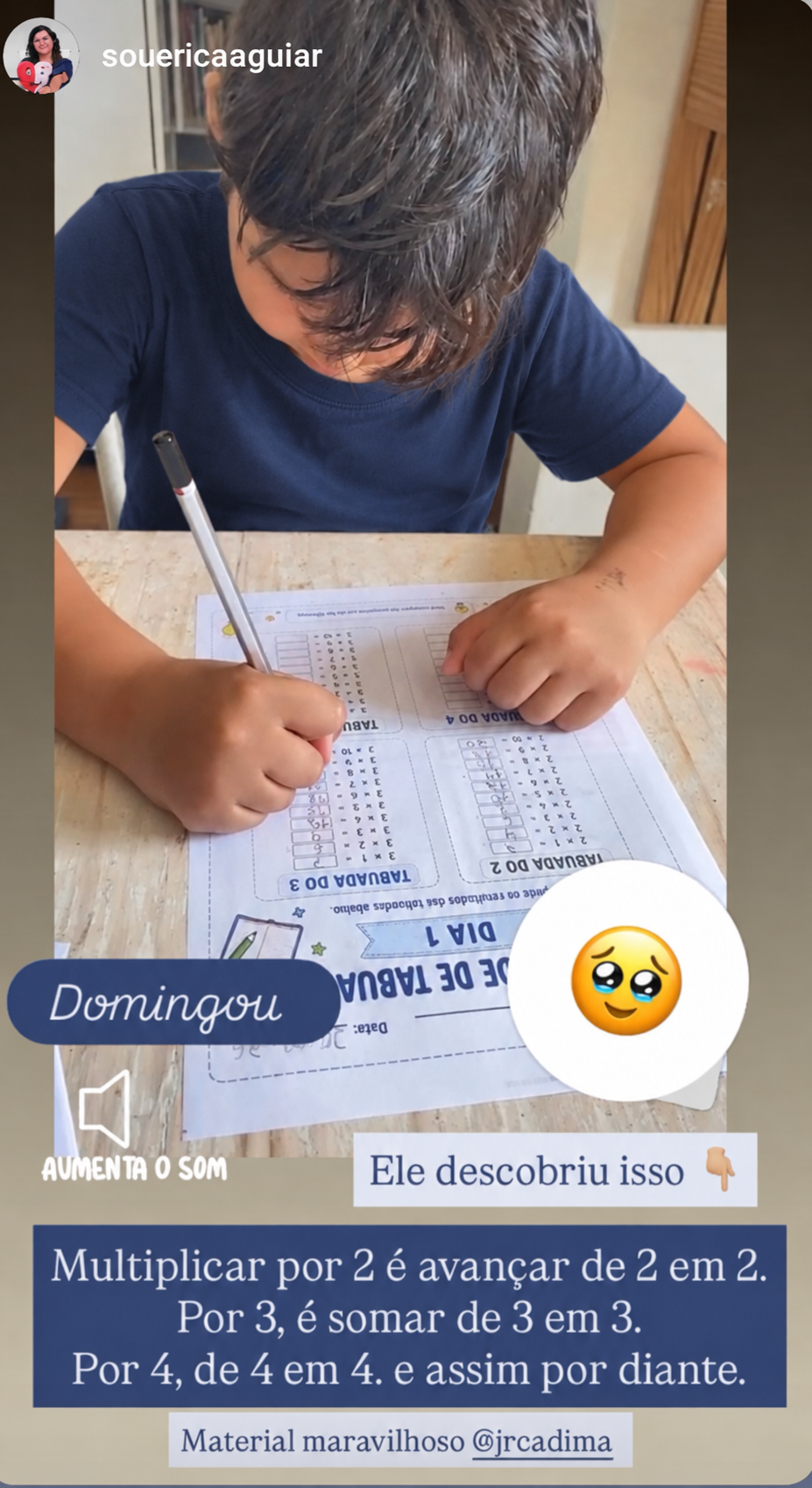 Prova social real do Estudo da Tabuada 7