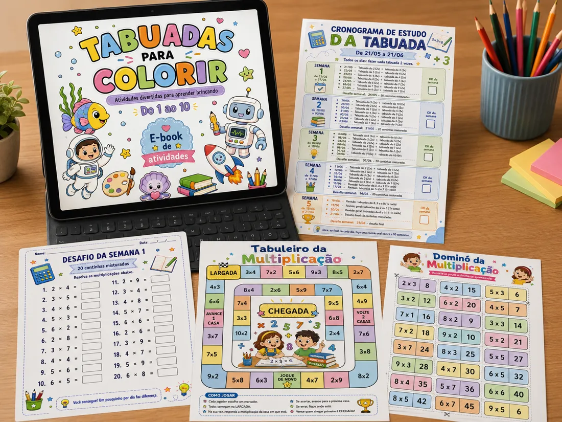 Conteúdo completo do Estudo da Tabuada